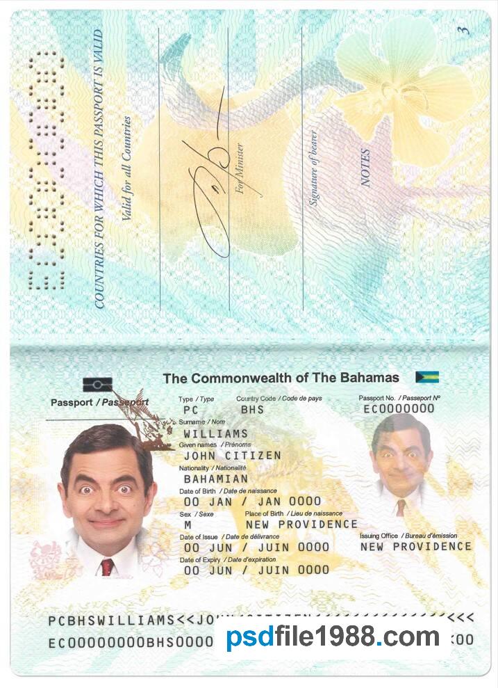 Bahamas Passport